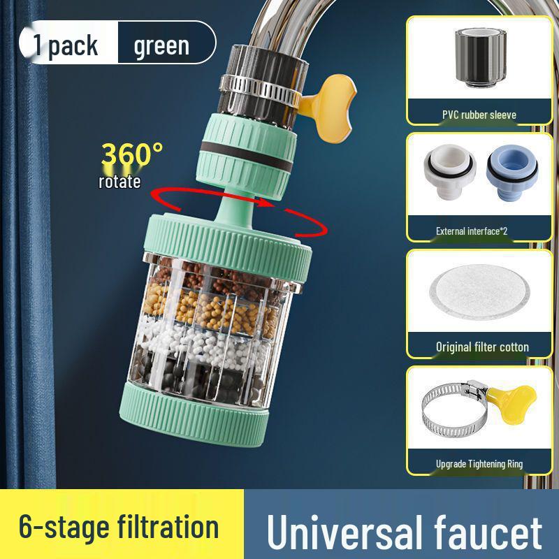 Универсальная съемная насадка-фильтр для водопроводной воды с защитой от брызг, кухонный распылитель