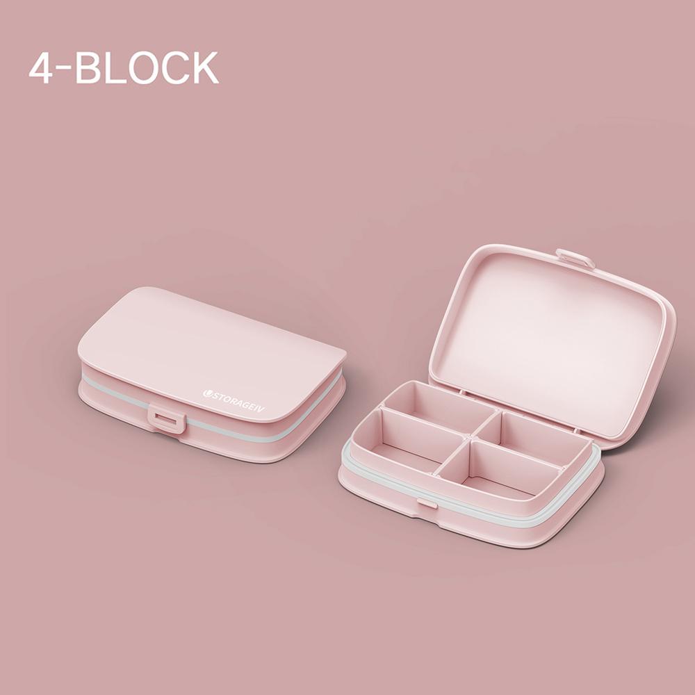 4/6 Grid Candy Box Pill Box Weekly Storage Box Pill Tablet Dispenser 7 day Pill Box Pill Case