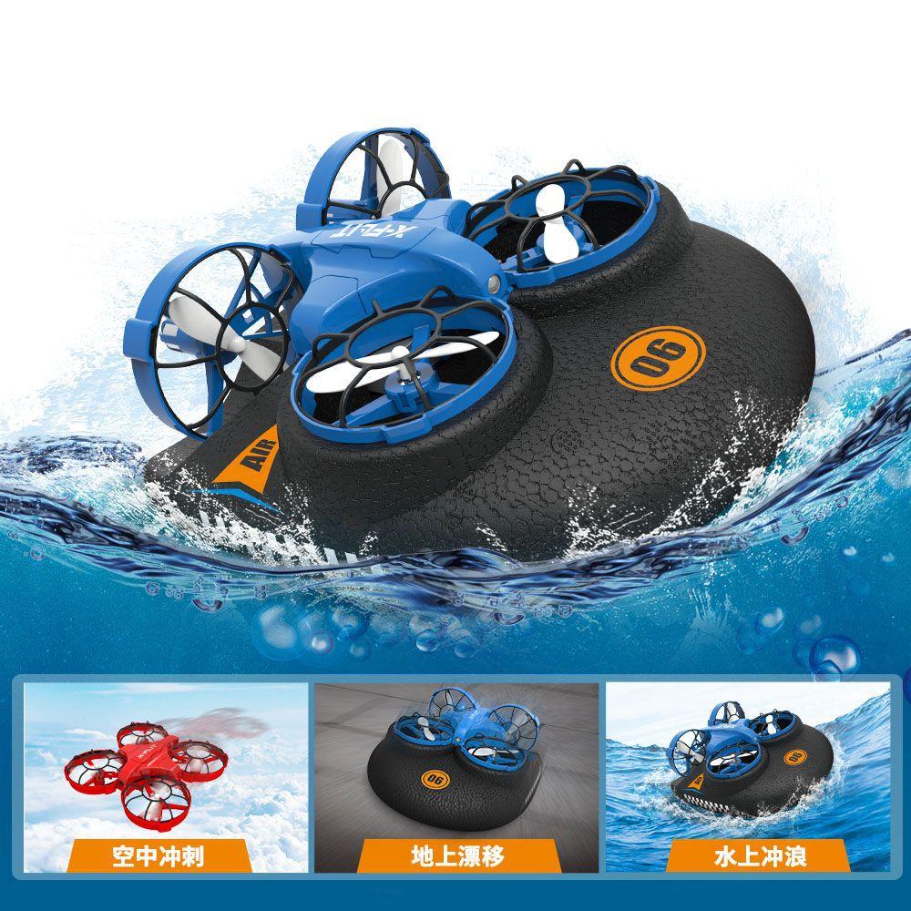 Water, Land And Air Three-in-one Mini Waterproof Four-axis Drone Mini Remote Control Model Toy Aircraft