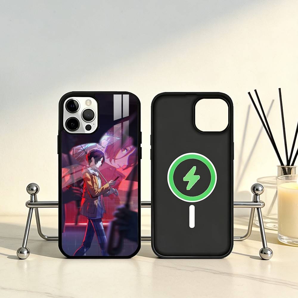 Чехол для телефона P-Persona 5 для iPhone 17, 16, 15, 14, 13, 12, 11 Plus, Pro Max Магнитный для беспроводной зарядки Magsafe