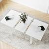 Extending Six Person High Gloss Dining Table White