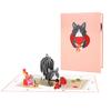 3D pop-up свадебные приглашения открытки ко Дню святого Валентина подарочные карты для влюбленных
