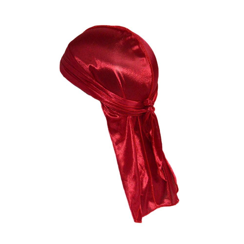 Pre-Tied Silk Durag Thin Turban Hijab Adjustable Bandana  Men Women