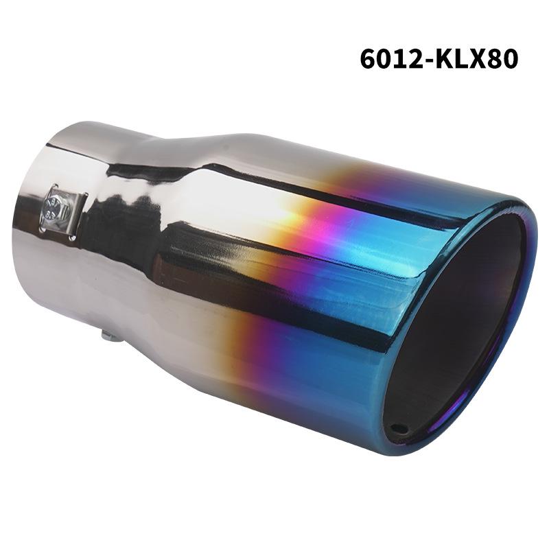 Stainless Steel Piano Black Exhaust Tailpipe for Prado, Reiz, Camry, RAV4, S6, and Civic.