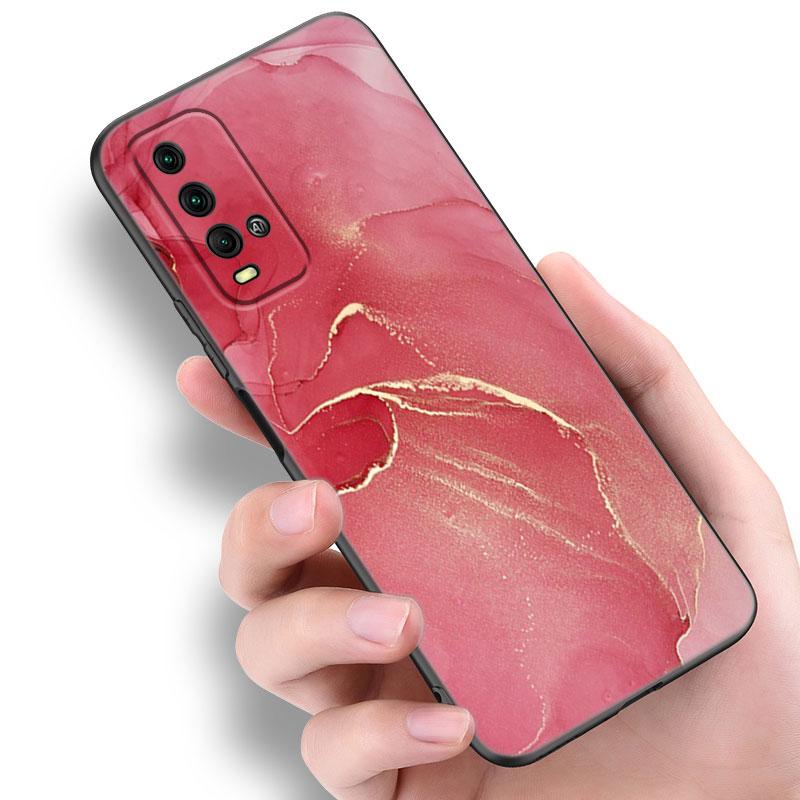 Винтажный цветной мраморный чехол для телефона Xiaomi Redmi Note 5 6 9T K20 K40 K50 Pro 7A 8A 9A 9C 9i 10A 10C A1 S2 Мягкий черный чехол из ТПУ