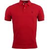 Polo однотонная рубашка поло с коротким рукавом и воротником-поло для мужчин, красная 710666997-003