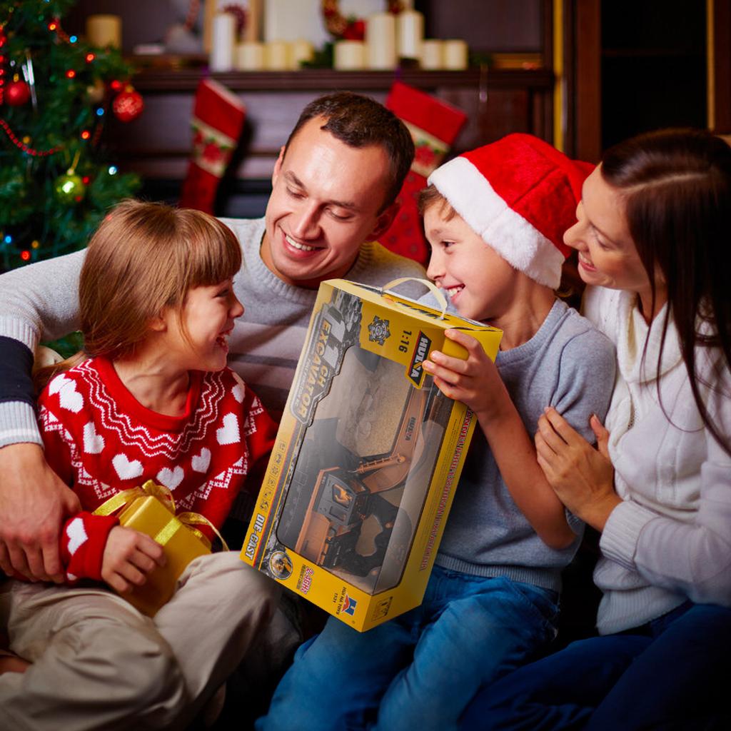 Huina 531 RC Excavator Trucks 11CH 1:16 Alloy Remote Control Engineering Digger Truck Model Electronic Heavy Machinery Toys