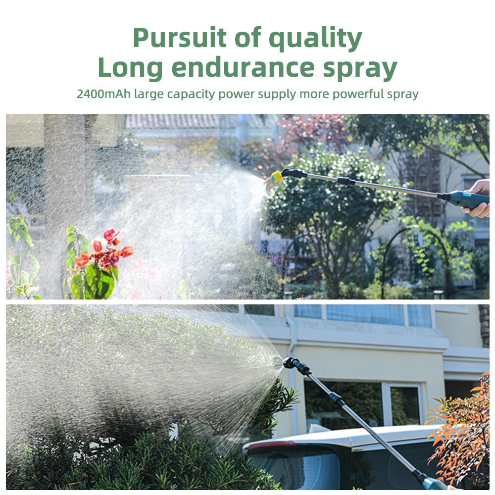 Stainless Steel Water Hose Sprayer Wand Spray Adjustable Electric Power Display Handheld