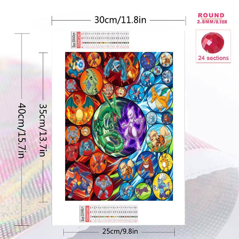 Colorful Creature Collection 100% Round Full Drill 5D DIY Diamond Painting Embroidery Cross Stitch Rhinestone Decor