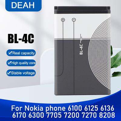 890 мАч BL-4C BL 4C BL4C Сменный аккумулятор для телефона Nokia 6100 6101 6103 6136 6125 6170 7200 7705 7270 2650 6300 2228 8208