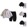 Kids Casual Long-Sleeve Set, Comfortable Daily Wear Outfits