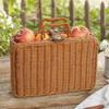 With Ring Shaped Handle Woven Picnic Box Handwoven Rattan Storage Box  Wedding Party