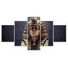 5 шт., египетский фараон, Декор, холст, картина, настенное искусство, HD принт, без рамки, 5 панелей, декор для комнаты, современная абстракция, 5 шт.