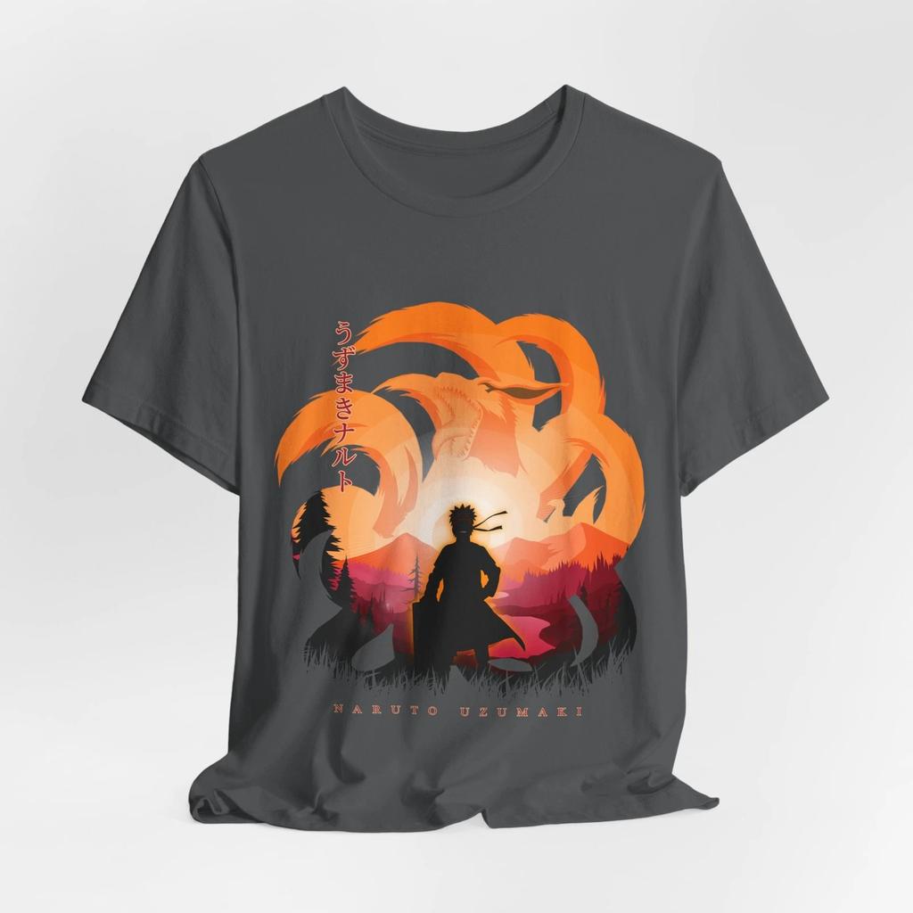 Naruto Uzumaki Print Unisexs and Womens cotton Tshirts 2026 summer  Cartoon pattern Loose casual shortsleeved top