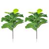 Party Supplies Courtyard Ornament Fake Plants Faux Leaves Lifelike Greenery Artificial Ficus Branch