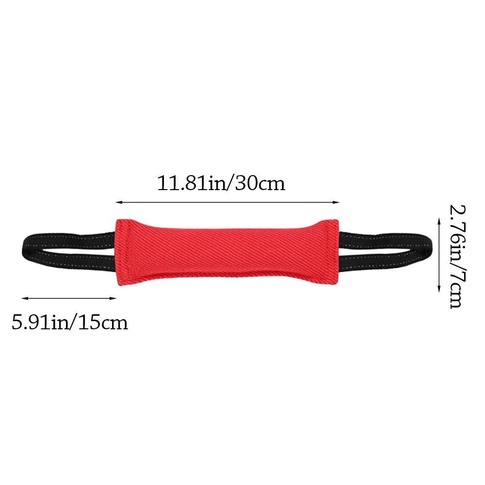 30cm Interactive Dog Tug Toy Jute Bite Pillow Chew Stick Fun Pet Companion Toy