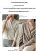 Chic Wool Knit V-Neck Cardigan: Casual, Loose Fit, Slimming, Long Sleeve Sweater for Women (Autumn/Winter)