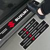 4Pc Car Door Plate Carbon Fiber Threshold Protector Sticker for Jimny GW250 Samurai Vitara Swift Baleno SX4 Ignis Alto Splash Swace