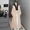 Hooded Plus Long Over the Knee Winter New Imitation Fur Mink Coat with Cotton Thickened Fur Coat