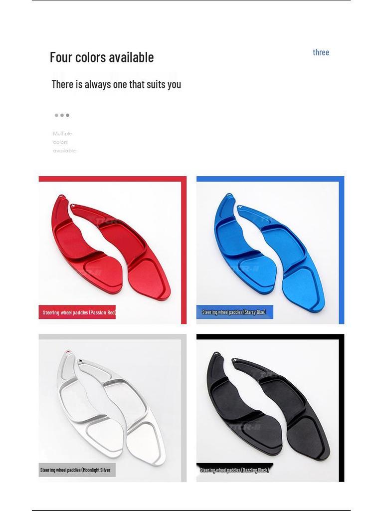 Steering Wheel Shift Paddles Trim for Golf 7 GTI/R Line, Tayron, Sagitar, Magotan, and Lamando