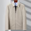 Men's Jacket Business Casual Middle-aged Men's Lapel Jacket Dad Loose Spring and Autumn Thin Top