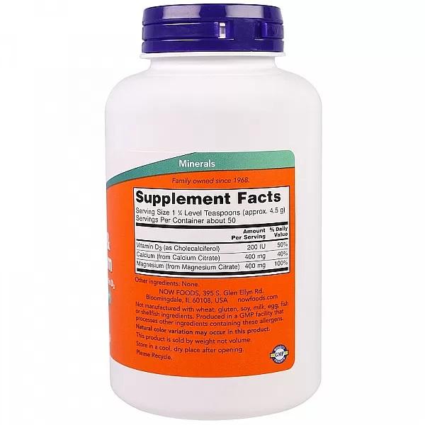 Now Foods Calcium & Magnesium, Powder 227 G