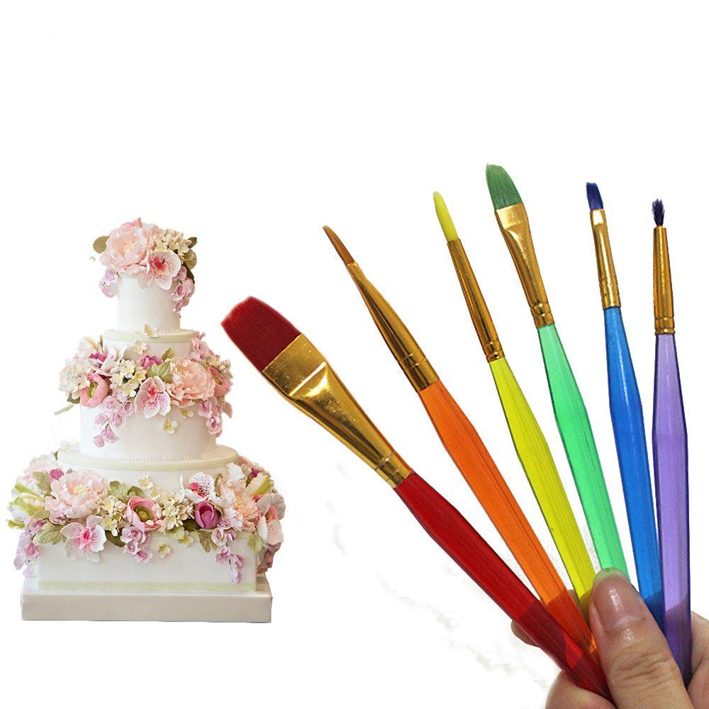 Dessert Fondant Cream Kitchen Accessories Pastry Cake Decorating Tools Painting Brush Cake Brush