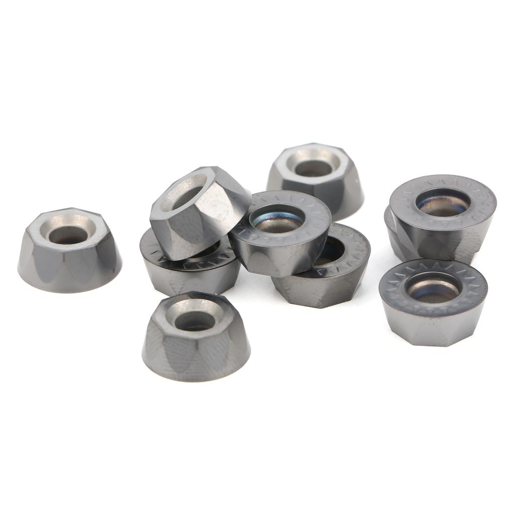 10 шт. Токарные вставки с ЧПУ, Сменные твердосплавные пластины для резки, RPMT1204M0EJS LF6018