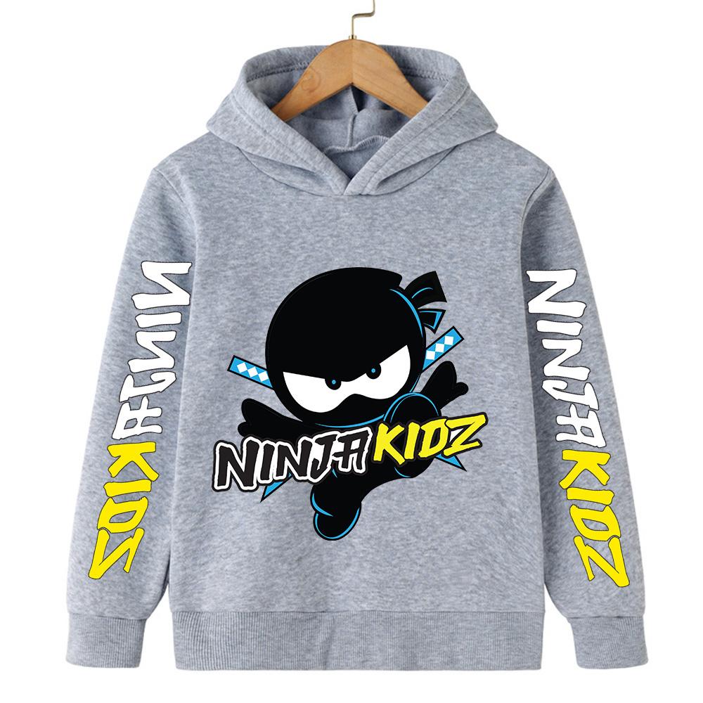 Ninja Cartoon Children's Hoodie Casual Hoodie Quality Boy and Girl Pullover Y2K Hip-hop Retro Multi-color Autumn and Winter