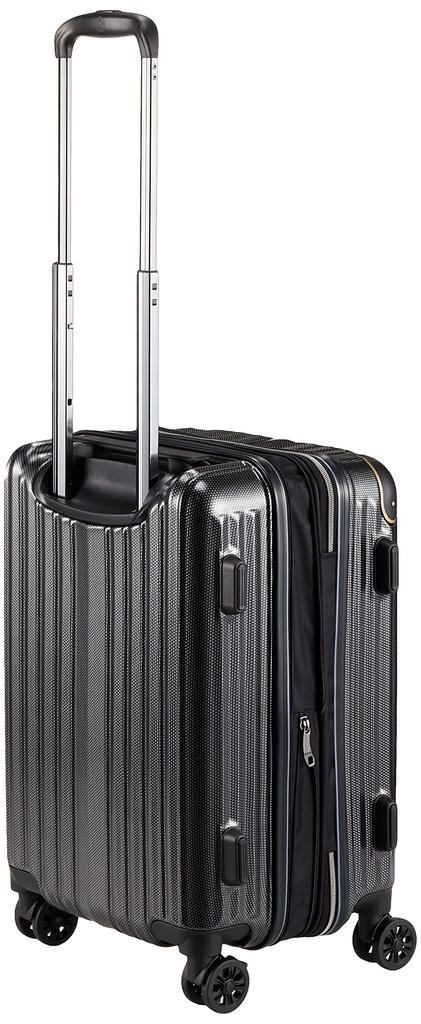 Ультрашок Двойные Колеса Антибактериальные и Неприятные Запахи TSA Extended 1 Carbon Black [Wisely] Чемодан, Легкий, Функция Поглощения/Ограничения, Ролики, Устойчивый,