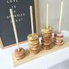 Wood Donut Display Stand Holder Dessert Doughnut Table Holder for Wedding Decoration Birthday Party Candy Bar Baby Shower Decor