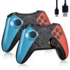 2PCS Wireless Bluetooth Controller for Nintendo Switch Pro Gamepad Compatible for Switch Pro/Oled/Li