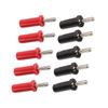 10 шт. штекеров типа «банан» красного и черного цвета с крестообразным шлицем 4 мм, позолоченные адаптеры для припоя для акустических проводов