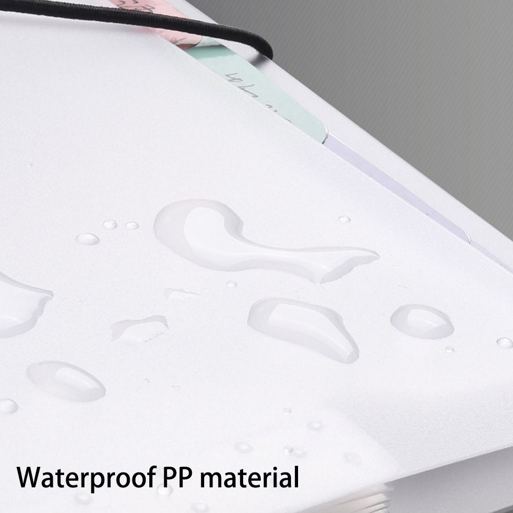 5/8/12 Pockets Test Paper Storage Folder Large Capacity Document Bag Fashion File Organizer