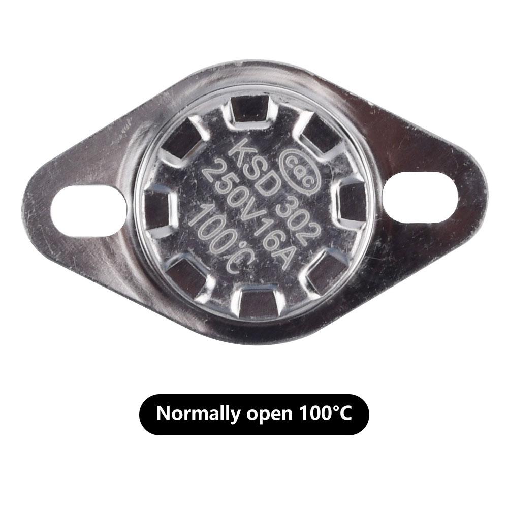 Керамический Термостат Термостат KSD302 50C~150C 16A 250V NC Нормально Замкнутый Термовыключатель 50C 80C 100C 120C 150C
