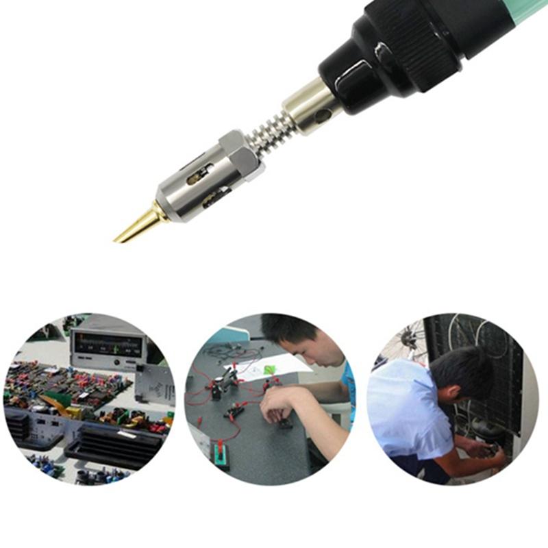 1300℃ Celsius Butane 4 In 1 Gas Soldering Iron Cordless Butane Gas Welding Pen Soldering Kit A