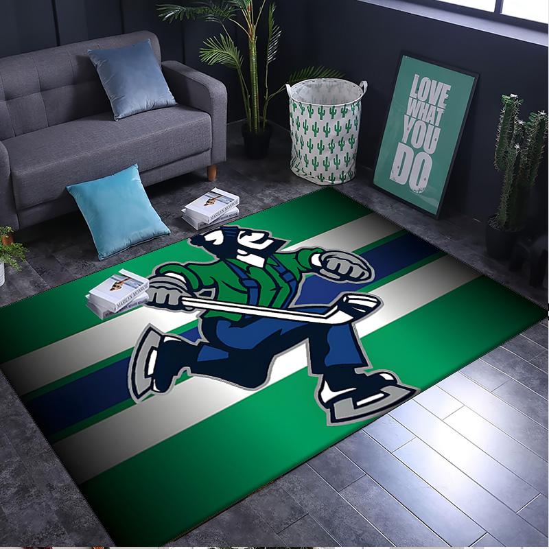 Vancouver Canucks Rug Area rug for Livingroom, Bedroom, Palyroom, Chair Rug, Office Rug, Floor mat, Large Size Fan Christmas Birthday gift