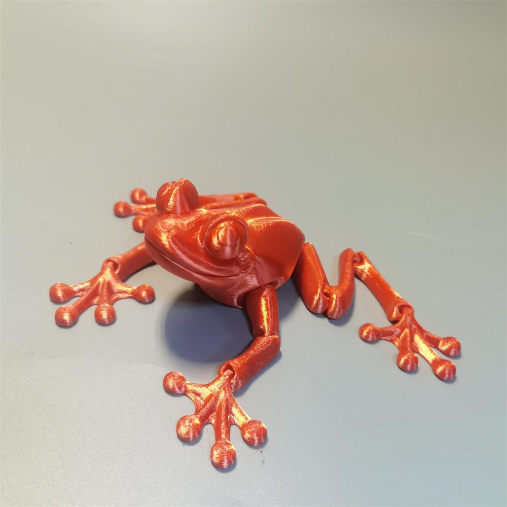 Реалистичная 3D-игрушка-лягушка с подвижными суставами - Настольное украшение и предмет коллекционирования