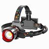 High-Brightness Zoom XHP50 LED Headlamp with Sensor, Rechargeable Battery, Long Life for Outdoor Night Fishing and Patrol