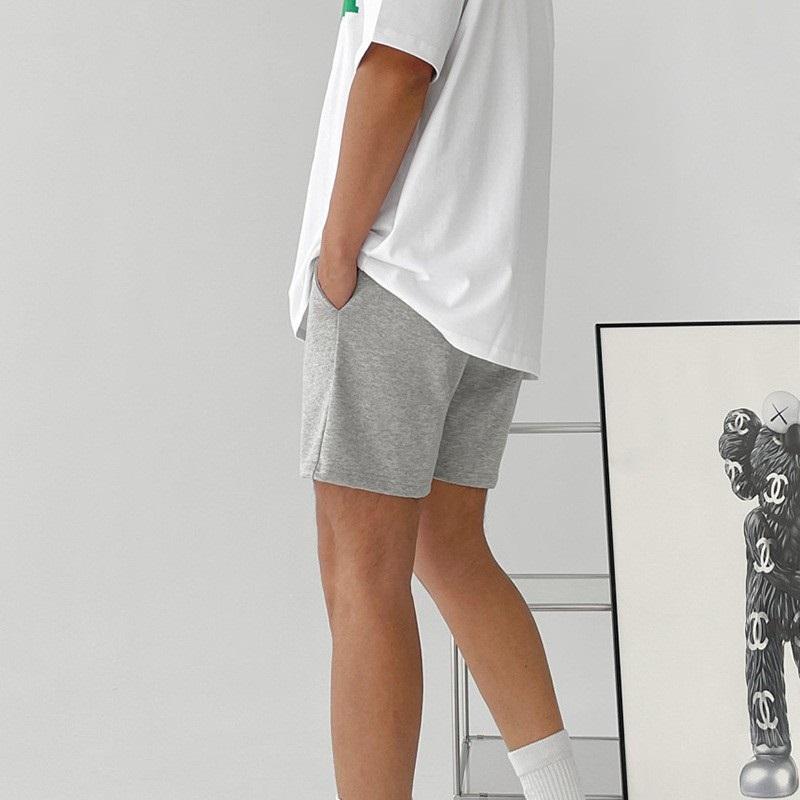 Трендовые американские повседневные шорты Мужские летние спортивные бриджи Однотонные универсальные шорты для бега и тренировок