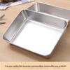 Квадратный поднос из нержавеющей стали - Универсальный для полотенец, холодных блюд, тирамису, торта и фаст-фуда.