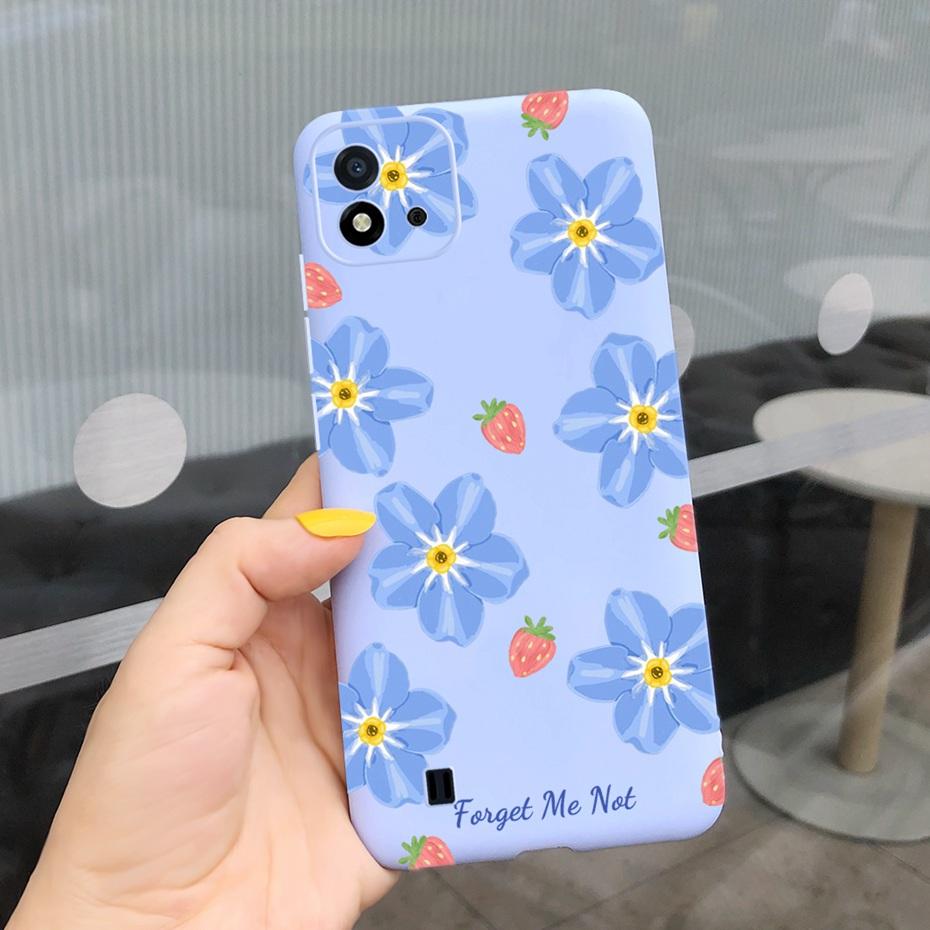 Красивый узор Чехол для телефона Для Realme C11 2021 C 11 2020 RMX2185 Макарон Силиконовые Мягкие Чехлы Обложка Для Realme C11 (2021) RMX3231