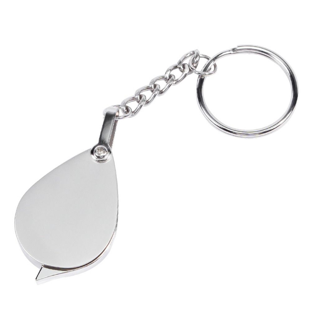 Zinc Zinc Zinc Alloy Handle Magnifying Glasses With Chain Pocket Magnifier Mini Jewelry Loupe Unisex