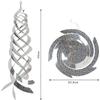 6Pcs Bird Repellent Spiral Reflectors Bird Deterrent Reflective Wind Spiral for Garden Fences