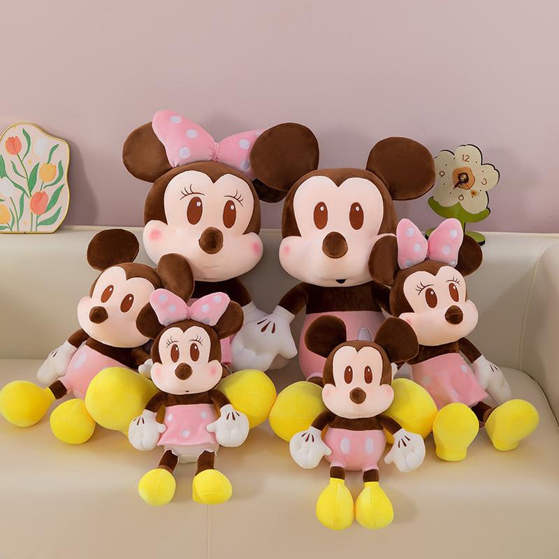 Плюшевая игрушка Микки Маус и Минни Маус от Disney, Коллекционная, Подарок для детей, Декор для свадебной вечеринки