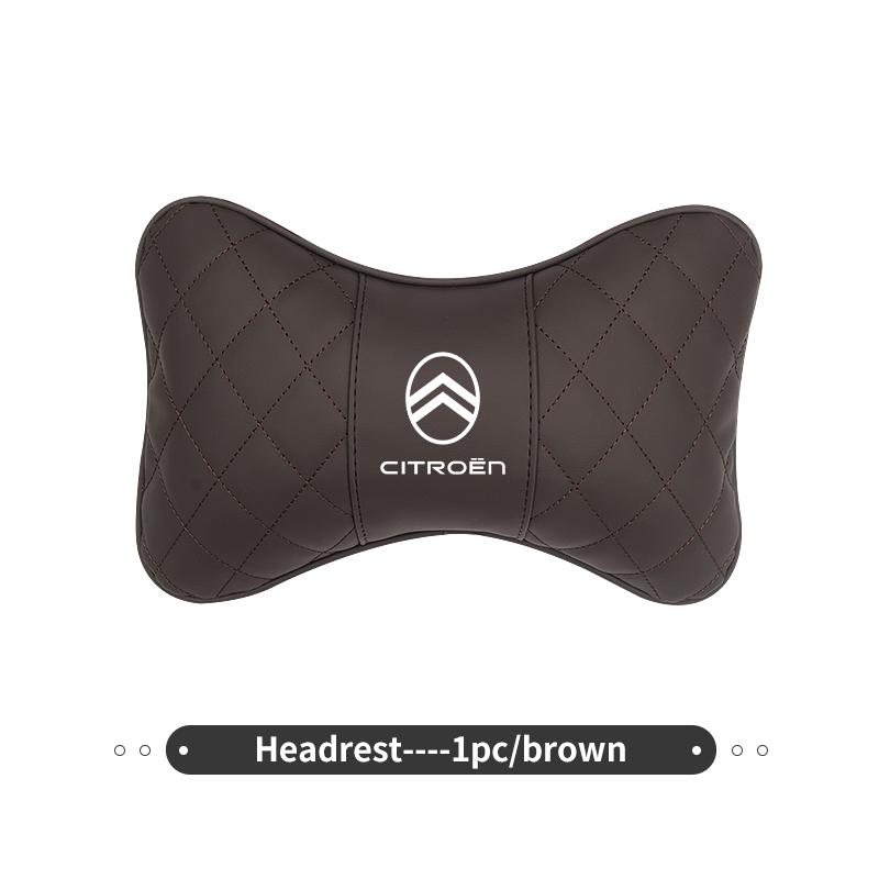 Leather Car Seat Neck Pillow Headrest Support Waist Cushion For Citroen Grand Berlingo Jumper Celysee Xsara Picasso Aircross