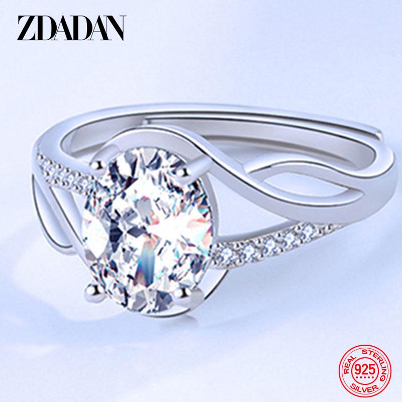 925 Sterling Silver Ruby Ring for Women Wedding Fashion Jewelry