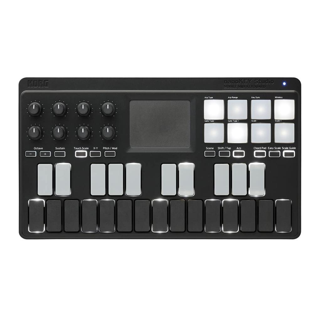 KORG MIDI Keyboard nanoKEY Studio In License Included DTM/25 Keyboard/Controller/USB/Wireless/All One/A4 Size/Software NANOKEY-ST