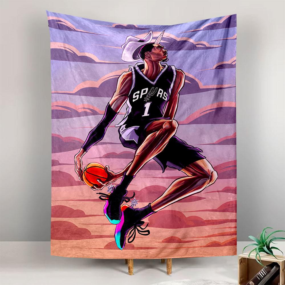 San Antonio Spurs Tapestry Wall Hanging, NBA Basketball Logo, Wall Decor for Bedroom Living Room Dorm
