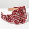 Full Diamond Inlay Baroque Headband Adjustable Prom Party Hair Accessory Vintage Wide Headband